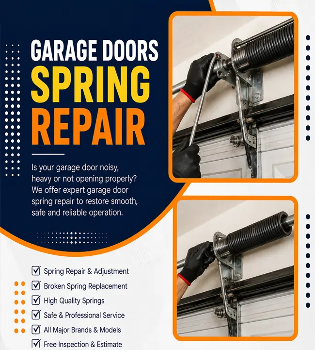 Garage door spring replacement