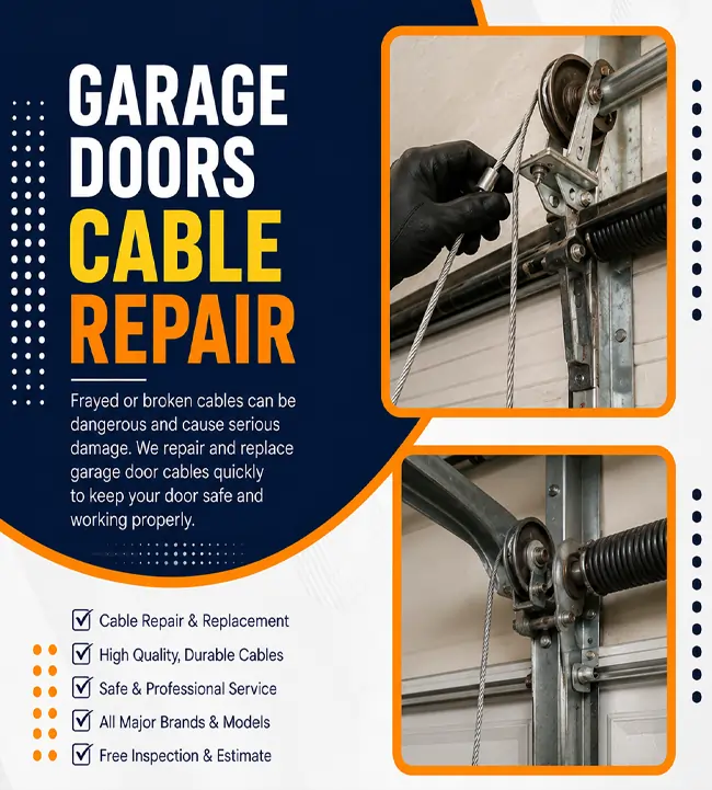 Garage door cable repair near me