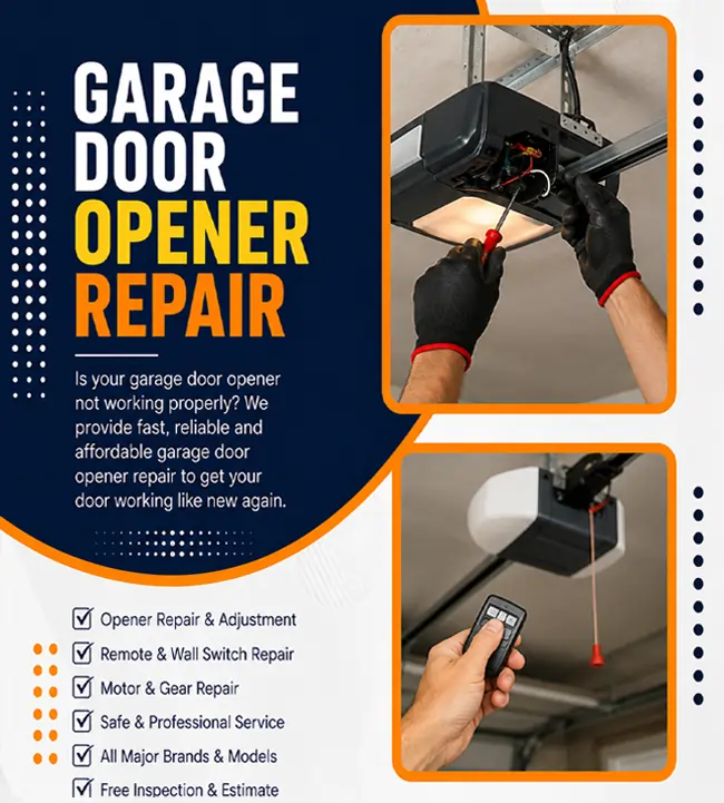 Garage door opener repair near me