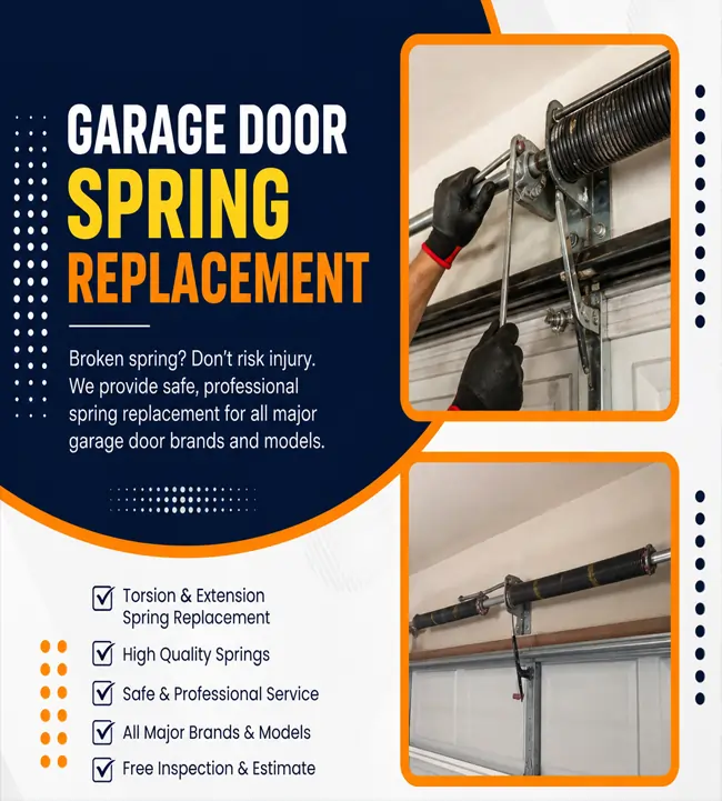 Garage door spring replacement