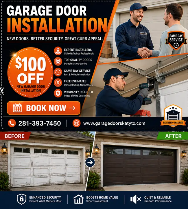 Garage door installation offer