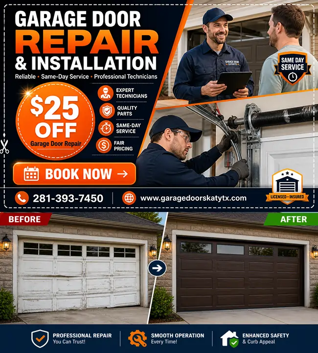 Garage door repair offer